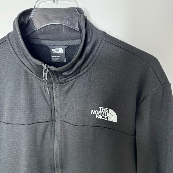 The North Face Men’s Cedar Trail Grid Fleece Full-Zip Jacket Black Size Large - Picture 4 of 6